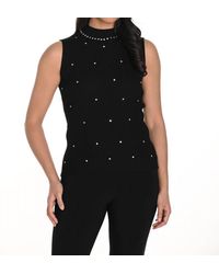 FRANK LYMAN - Knit Mock Neck Tank Top - Lyst