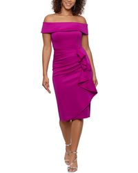 Xscape - Ruched Off-the-shoulder Bodycon Dress - Lyst
