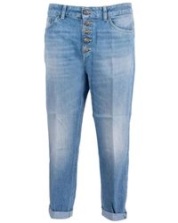 Dondup - Relaxed-Fit Light Denim Jeans With Tapered Leg - Lyst