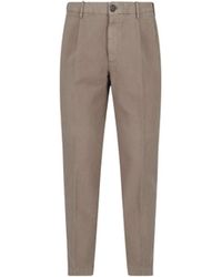 Incotex - Tailored Straight Leg Trousers With Buttoned Welt Pockets - Lyst