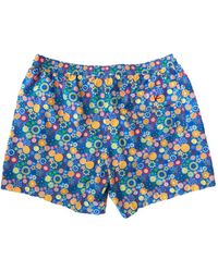 Isaia - Multicolored Abstract Patterned Swim Trunk - Lyst