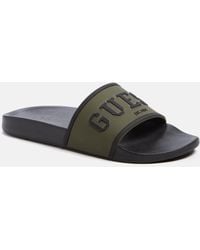 Guess Factory - Elito Logo Pool Slides - Lyst