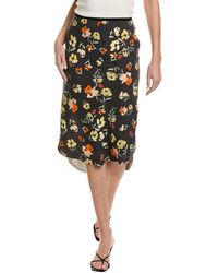 Go> By Go Silk - Go> By Gosilk Shirttail It Out Of Here Silk Skirt - Lyst