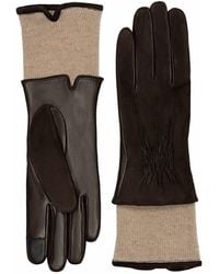 Carolina Amato - Suede Back Touch Tech Gloves - Lyst