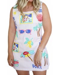 Belle Cher - La Dolce Vita Sequin Vacation Mini Dress - Lyst