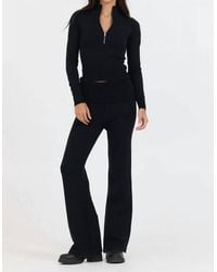 Vintage Havana - Slim Fit Knit Fold Over Flare Pant - Lyst