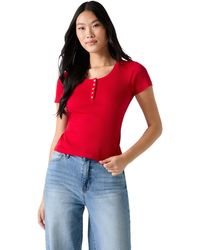 Guess - Lexy Button Top - Lyst