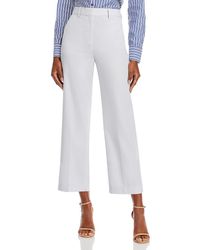 Theory - Flare Legs Pleated Cropped Pants - Lyst
