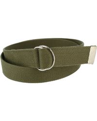CTM - Cotton Web Belt With D Ring Buckle - Lyst