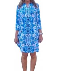 Aryeh - Julie Split Neck Dress - Lyst