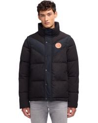 Scotch & Soda - Nelleke Mixed Media Puffer With Removable Sleeves - Lyst