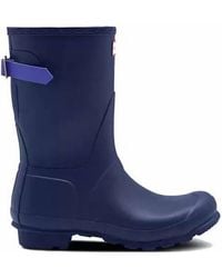 HUNTER - Original Short Back Adjustable Rain Boot - Lyst