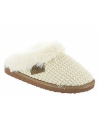 Very G - Sweater Fuzzy Knit Slip On Slippers - Lyst