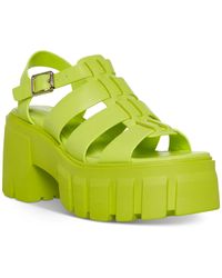Madden Girl - Gennesis Faux Leather Lug Sole Platform Sandals - Lyst