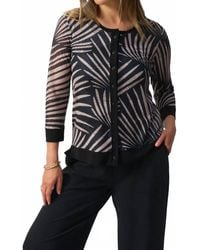 Joseph Ribkoff - Tropical Print Cami & Cover-Up Quarter Sleeves Two-Piece Set Jacket - Lyst