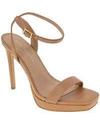 BCBGeneration - Cadence Leather Open Toe Pumps - Lyst