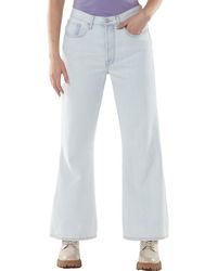 7 For All Mankind - High-rise Light Wash Flare Jeans - Lyst