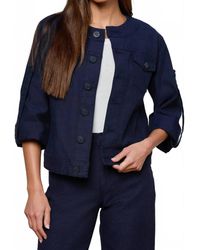 L'Agence - Anouk Collarless Jacket - Lyst