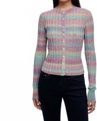 RE/DONE - Poor Boy Rib Slim Cardigan - Lyst