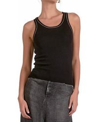 Elan - Contrast Stitch Tank Top - Lyst