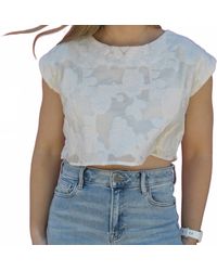 TCEC - Floral Cropped Top - Lyst