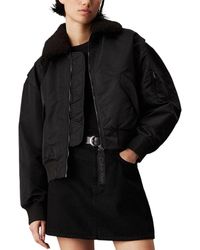 Calvin Klein - Black Polyester Jackets & Coat - Lyst