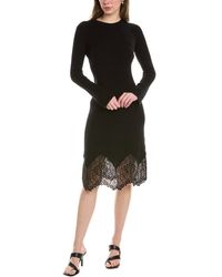 AllSaints - Milly Wool & Cashmere-blend Midi Dress - Lyst