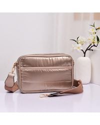 Fashnzfab - Solid Rectangle Puffer Crossbody Bag - Lyst
