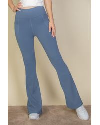 TRUEDAMES - High Waist Side Pocket Flare Leggings - Lyst