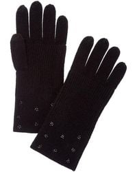 Forte - Cashmere Crystal Cuff Cashmere Gloves - Lyst