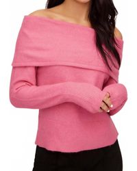 Fifteen Twenty - Monique Off The Shoulder Sweater - Lyst