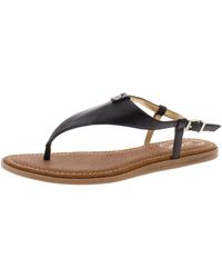 Circus by Sam Edelman - Carolina Faux Leather Buckle Thong Sandals - Lyst