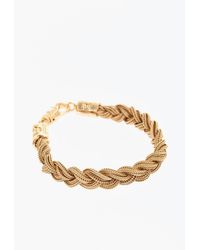Emanuele Bicocchi - Golden Effect Braided Bracelet - Lyst