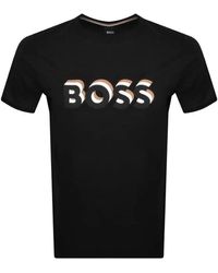 BOSS - Tiburt 427 3d Logo Short Sleeve Crew Neck T-shirt - Lyst
