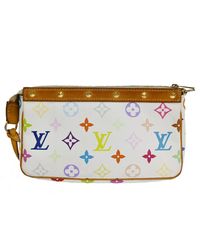 Pochette accessoire cloth handbag Louis Vuitton White in Cloth - 36765911