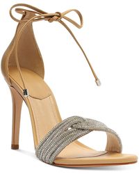 SCHUTZ SHOES - Andy Leather Open Toe Heels - Lyst