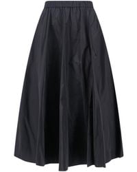 Aspesi - Midi-Length Skirt With Elastic Waistband - Lyst