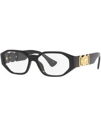 Versace - Eyeglasses Geometric Full Rim, Frame And Clear Demo Lenses Lens Ve3320Ugb1 - Lyst