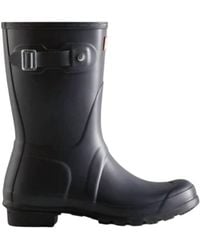 HUNTER - Original Short Rubber Waterproof Welly Rain Boots - Lyst