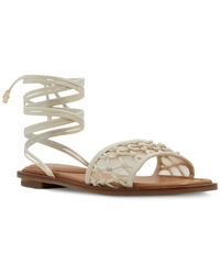 ALDO - Faux Leather Slip On Strappy Sandals - Lyst
