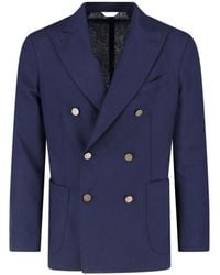 Boglioli - Virgin Wool Double-Breasted Blazer - Lyst