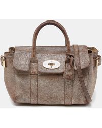 Mulberry - Leather Mini Bayswater Satchel - Lyst