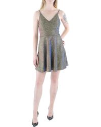 Speechless - Juniors Metallic Mini Cocktail And Party Dress - Lyst