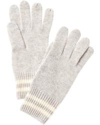 Phenix - Double Stripe Cuff Touch Tech Cashmere Gloves - Lyst