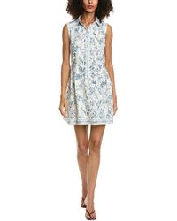 Max Studio - Sleeveless Button Front Short T-Shirt Dress - Lyst