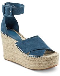 Marc Fisher - Able Leather Criss-cross Platform Sandals - Lyst