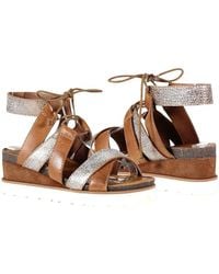 Diba True - Gitty Yup Sandals Leather Lace Up Wedge Heel Ver074 - Lyst
