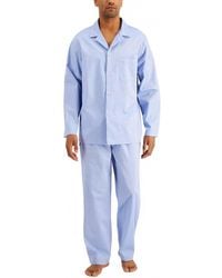Club Room - 2-Piece Solid Oxford Pajama Set - Lyst
