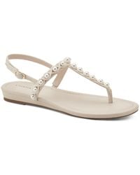 Charter Club - Avita Faux Leather Embellished Slingback Sandals - Lyst