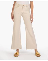 Kut From The Kloth - Meg High Rise Fab Ab Wide Leg Jeans - Lyst